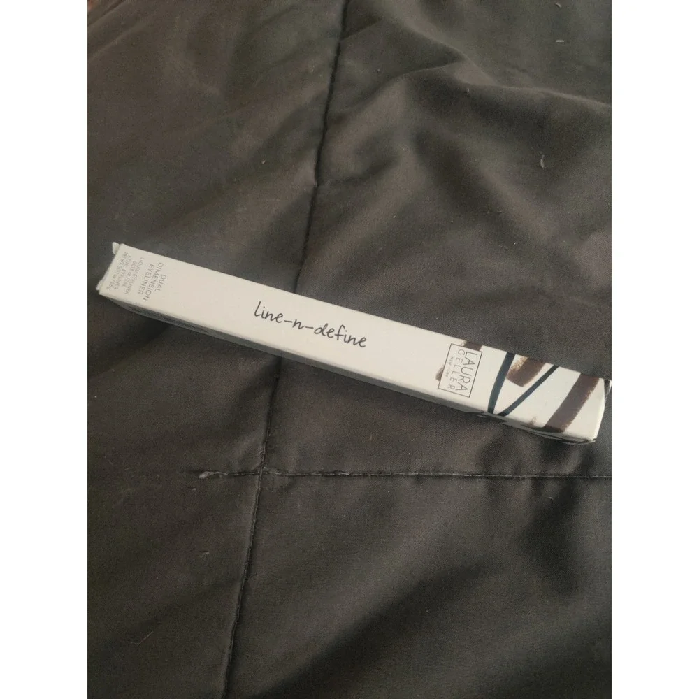 Laura Geller Line-n-Define Dual Dimension Eyeliner Liquid Kohl Black Brown NIB